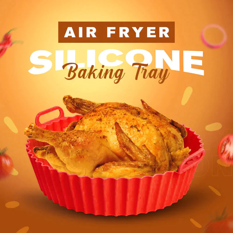 Air Fryer Silicone Pot Liner - Reusable Baking Tray