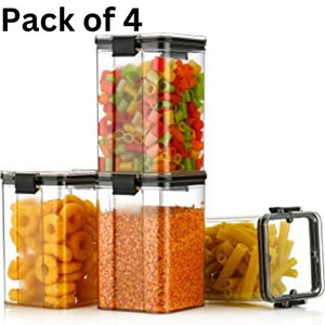 Airtight BPA Free Container Set For Kitchen Storage 700 ML each (Pack Of 4 Pcs)